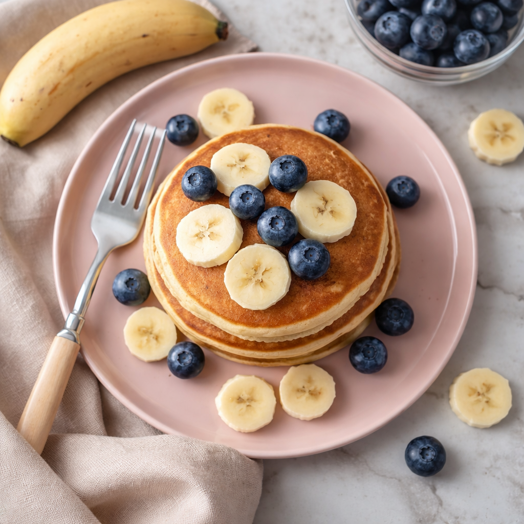 Bananen-Heidelbeer-Pfannkuchen (ab 8 Monaten)