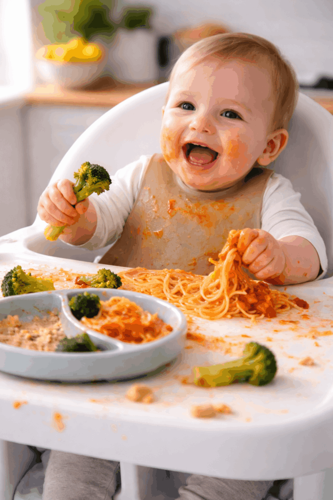 Warum dein Baby mehr spielt als isst – völlig normal