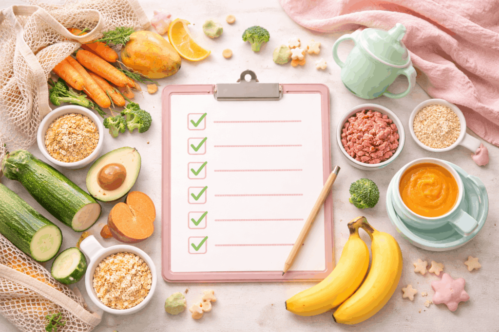 Die einfache Einkaufs-Liste für den Beikost Start