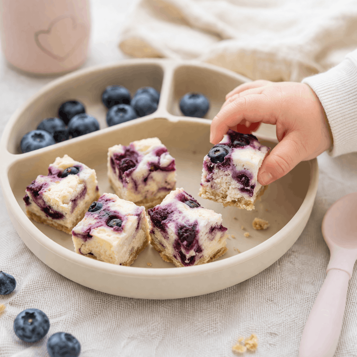 Baby Blaubeer-Cheesecake – der perfekte Beikost-Snack