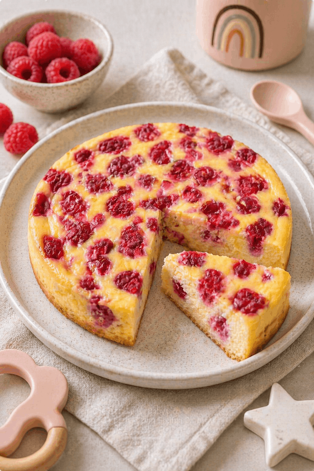 Beeren-Cheesecake für Babys – weich, gesund & perfekt zum Greifen Baby Cheesecake (ohne Zucker, weich & perfekt für BLW)