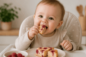Beeren-Cheesecake für Babys – weich, gesund & perfekt zum Greifen Beeren-Cheesecake für Babys – gesund, weich & einfach