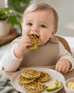 Baby isst Avocado Pancakes