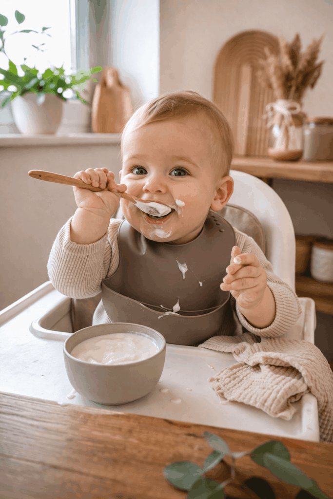 Darf mein Baby Joghurt essen?