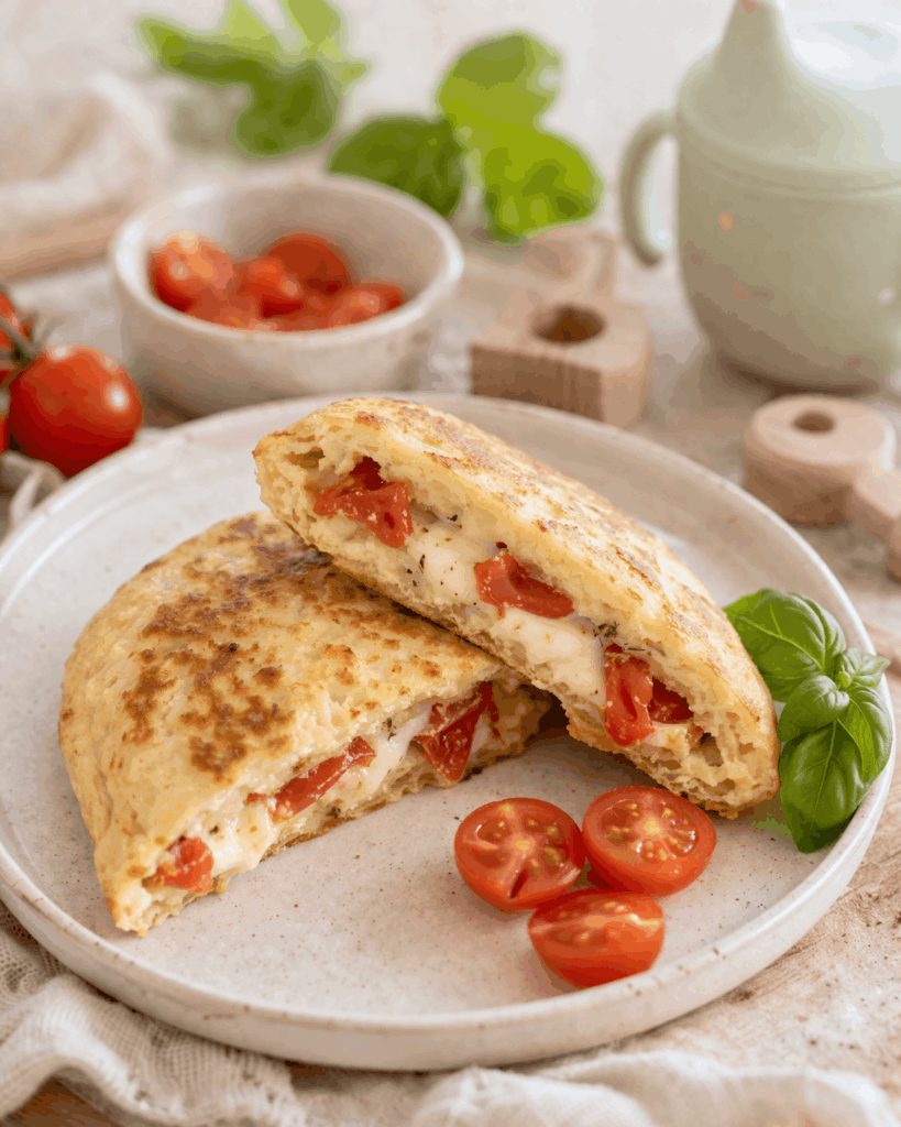 Caprese-Brötchen für Babys (weich & perfekt für BLW)