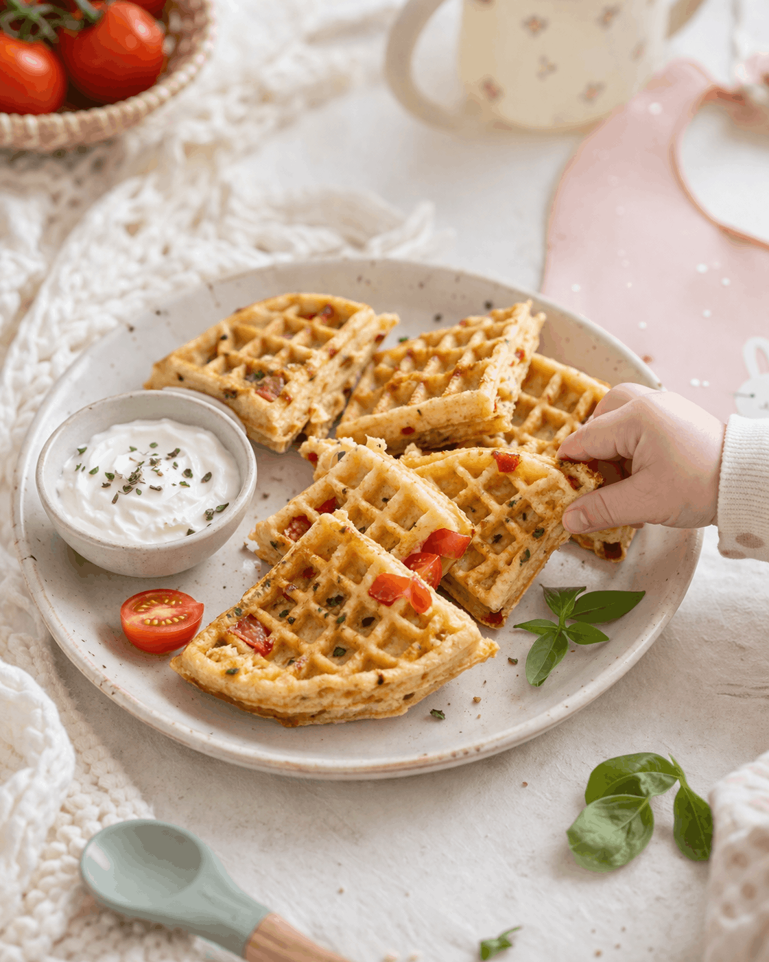 leckere waffelhäppchen für babys