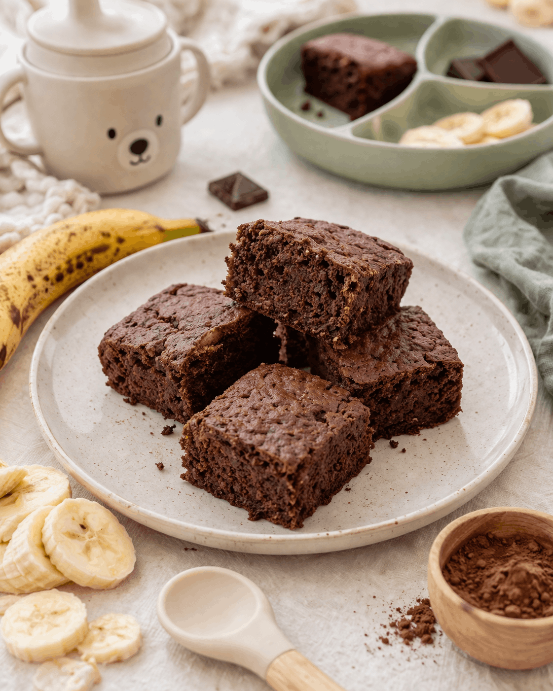Baby-Schokokuchen ohne Zucker – perfekt für kleine Naschkatzen schokoladen Kuchen für Babys