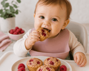Himbeer-Haferflocken-Muffins für Babys – weich, fruchtig & perfekt für kleine Hände Himbeere Haferflocken Muffins Baby
